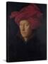 Man in a Red Turban (Formerly Self-Portrait)-Jan van Eyck-Stretched Canvas