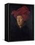 Man in a Red Turban (Formerly Self-Portrait)-Jan van Eyck-Framed Stretched Canvas