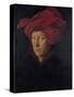 Man in a Red Turban (Formerly Self-Portrait)-Jan van Eyck-Stretched Canvas