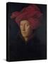 Man in a Red Turban (Formerly Self-Portrait)-Jan van Eyck-Stretched Canvas