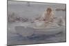 Man in a Rowing Boat, 1907-Henry Scott Tuke-Mounted Giclee Print