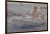 Man in a Rowing Boat, 1907-Henry Scott Tuke-Framed Giclee Print