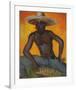 Man in a Straw Hat II-Boscoe Holder-Framed Premium Giclee Print