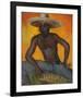 Man in a Straw Hat II-Boscoe Holder-Framed Premium Giclee Print