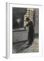 Man in a Village Inn-Vincent van Gogh-Framed Giclee Print