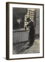 Man in a Village Inn-Vincent van Gogh-Framed Giclee Print