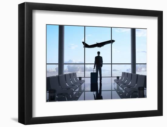 Man in Airport-g_peshkova-Framed Photographic Print