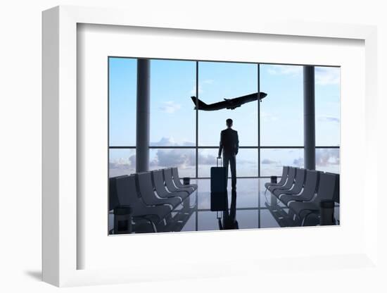 Man in Airport-g_peshkova-Framed Photographic Print