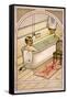 Man in Bath-null-Framed Stretched Canvas