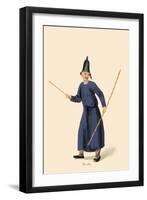 Man in Bell Hat-George Henry Malon-Framed Art Print