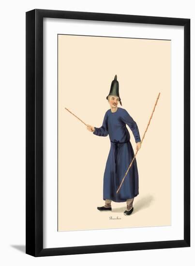 Man in Bell Hat-George Henry Malon-Framed Art Print