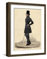 Man in Black 1820s-Richard Dighton-Framed Photographic Print