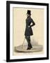 Man in Black 1820s-Richard Dighton-Framed Premium Photographic Print