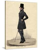 Man in Black 1820s-Richard Dighton-Stretched Canvas