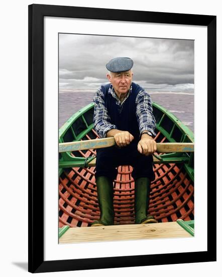 Man in Boat, 2001-Max Ferguson-Framed Premium Giclee Print