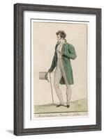 Man in Green Coat 1813-null-Framed Art Print