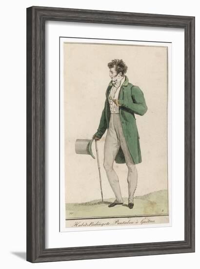 Man in Green Coat 1813-null-Framed Art Print