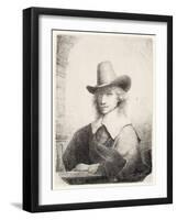 Man in High Hat, C.1645-50-Ferdinand Bol-Framed Giclee Print