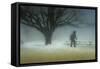 Man in Nature - Winter-Shenshen Dou-Framed Stretched Canvas