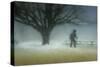 Man in Nature - Winter-Shenshen Dou-Stretched Canvas