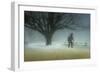 Man in Nature - Winter-Shenshen Dou-Framed Photographic Print