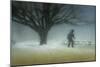 Man in Nature - Winter-Shenshen Dou-Mounted Photographic Print