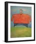 Man in Orange Plaid-Tim Nyberg-Framed Giclee Print