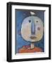 Man in Orange Shirt with Bird-Tim Nyberg-Framed Giclee Print