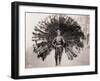 Man in Peacock Costume-null-Framed Photographic Print