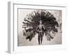 Man in Peacock Costume-null-Framed Photographic Print