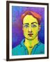 Man in Phtalo, March 2021 (Oil Painting)-Maylee Christie-Framed Giclee Print