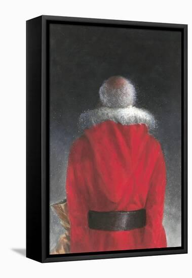 Man in Red Coat (Back View), 2004-Lincoln Seligman-Framed Stretched Canvas