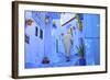 Man in Robe, Chefchaouen, Morocco, North Africa-Neil Farrin-Framed Photographic Print