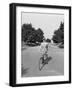 Man in Suit Riding Bicycle-Philip Gendreau-Framed Photographic Print