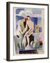 Man in the Country, Study for Paludes; Homme Dans Un Paysage, Etude Pour Paludes, c.1920-Roger de La Fresnaye-Framed Giclee Print