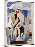 Man in the Country, Study for Paludes; Homme Dans Un Paysage, Etude Pour Paludes, c.1920-Roger de La Fresnaye-Mounted Giclee Print