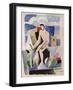 Man in the Country, study for Paludes-Roger La Fresnaye-Framed Giclee Print