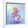 Man in the Moon and Sleeping Twinkle Star-Judy Mastrangelo-Framed Giclee Print