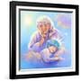 Man in the Moon and Sleeping Twinkle Star-Judy Mastrangelo-Framed Giclee Print