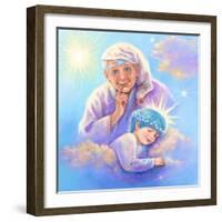 Man in the Moon and Sleeping Twinkle Star-Judy Mastrangelo-Framed Giclee Print