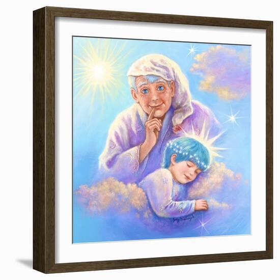 Man in the Moon and Sleeping Twinkle Star-Judy Mastrangelo-Framed Giclee Print