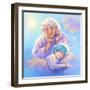 Man in the Moon and Sleeping Twinkle Star-Judy Mastrangelo-Framed Giclee Print