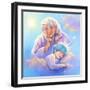 Man in the Moon and Sleeping Twinkle Star-Judy Mastrangelo-Framed Giclee Print