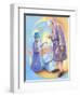 Man in the Moon Lighting Candle-Judy Mastrangelo-Framed Giclee Print