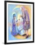 Man in the Moon Lighting Candle-Judy Mastrangelo-Framed Giclee Print