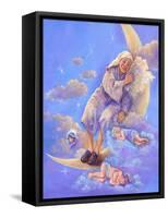 Man in the Moon Sleeping-Judy Mastrangelo-Framed Stretched Canvas