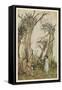 Man in the Wilderness-Arthur Rackham-Framed Stretched Canvas