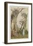 Man in the Wilderness-Arthur Rackham-Framed Art Print