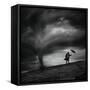 Man in the Wind-Radovan Skohel-Framed Stretched Canvas