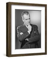 Man in Thoughtful Pose-Philip Gendreau-Framed Photographic Print